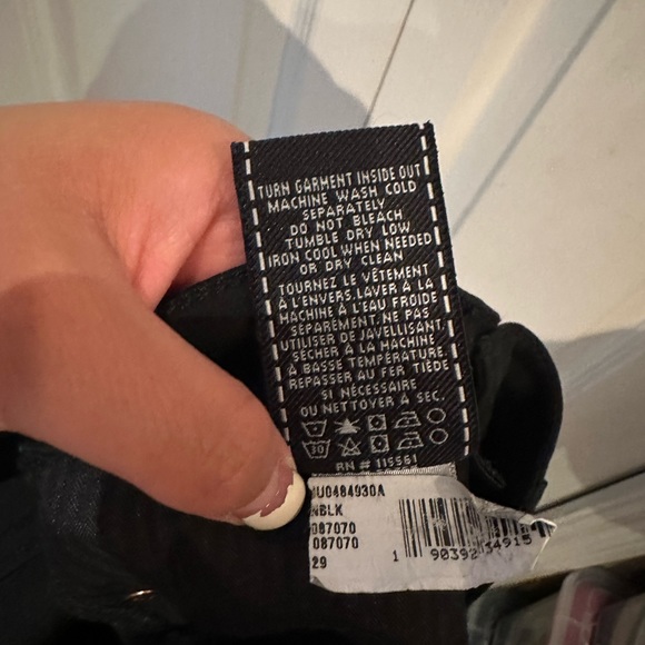 EUC 7 for all mankind Genevieve ankle angled hem black skinny jeans - Picture 9 of 9